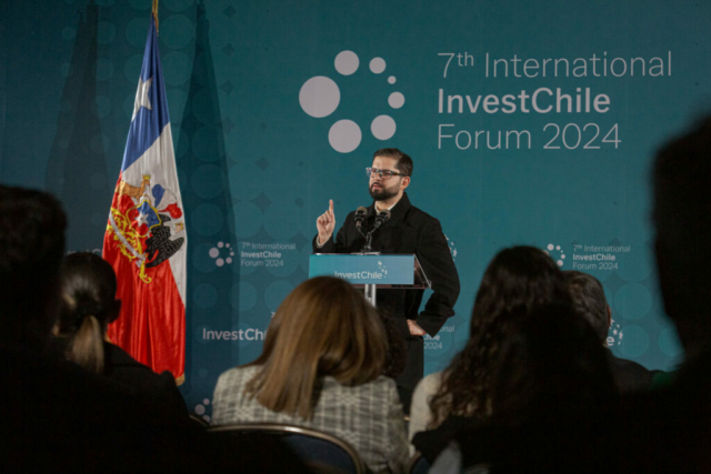 President Boric at the InvestChile Forum 2024
